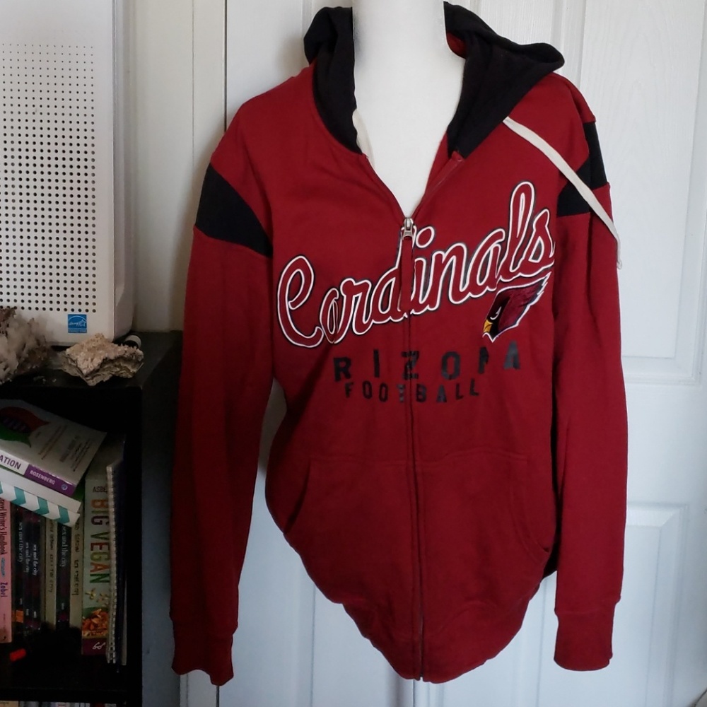 NFL Arizona Cardinals zip up hoodie L